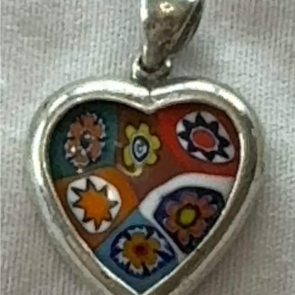 Colorful Heart Pendant Necklace